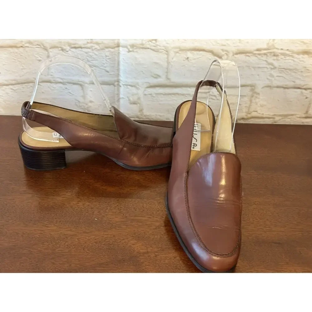 UNISA Womens Shoes Brown‎ SlingBacks Flats 8B